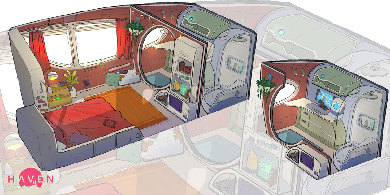 Nest Ship Bedroom Art from Haven