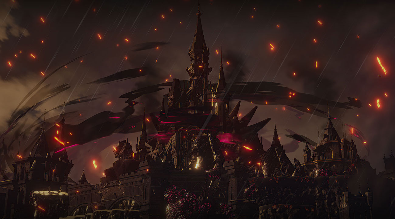 Dark Hyrule Castle Art from Hyrule Warriors: Age of Calamity