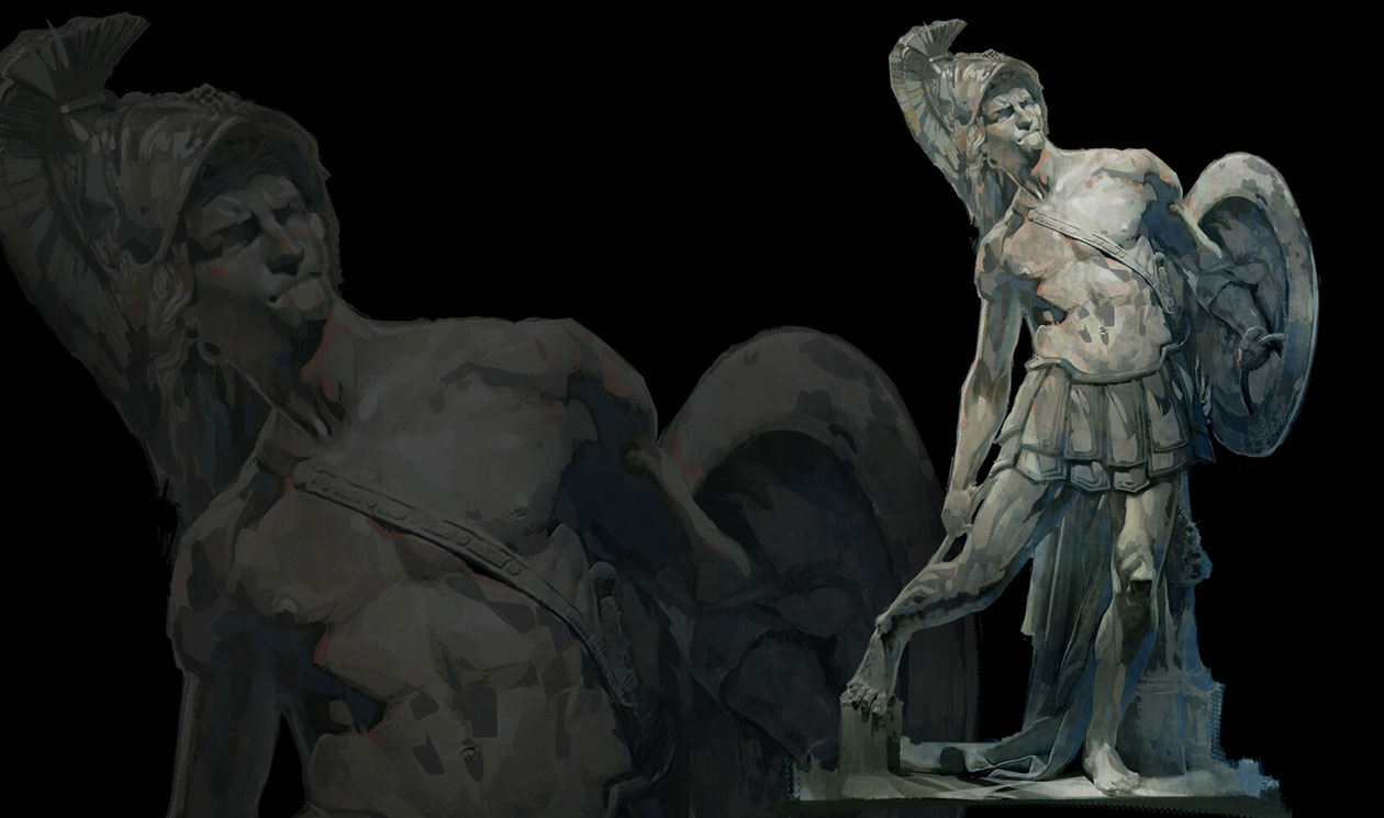 Achilles Statue Art from Immortals Fenyx Rising