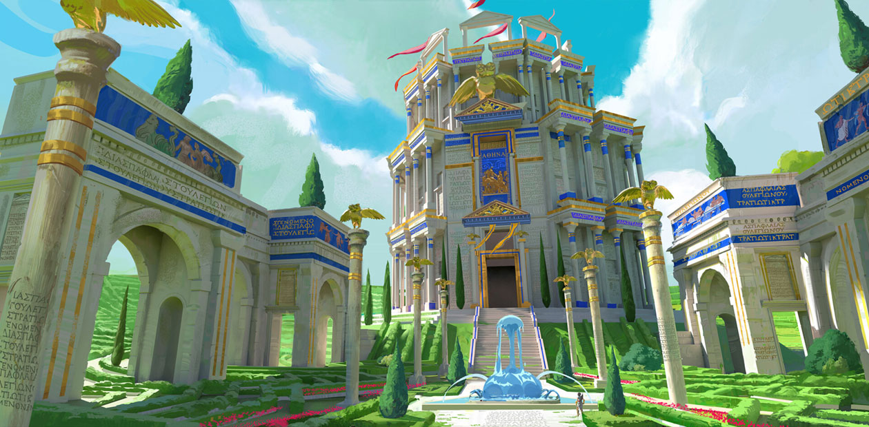 Athena Library Art from Immortals Fenyx Rising