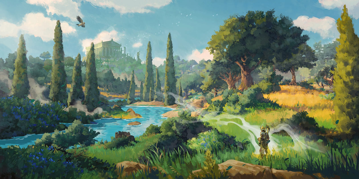 Athena Region Environment Art from Immortals Fenyx Rising