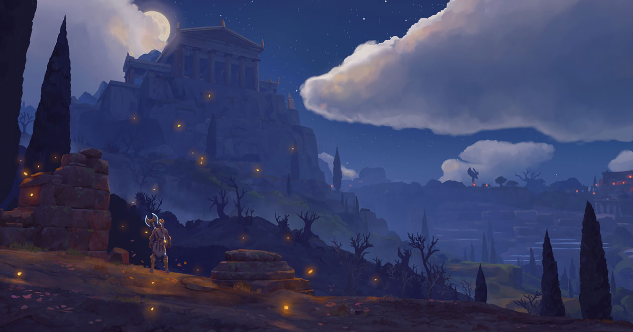 Athena Region Grove of Cleos Art from Immortals Fenyx Rising
