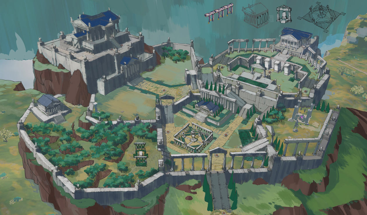 Athena Region Sanctuary of Heroes Art from Immortals Fenyx Rising