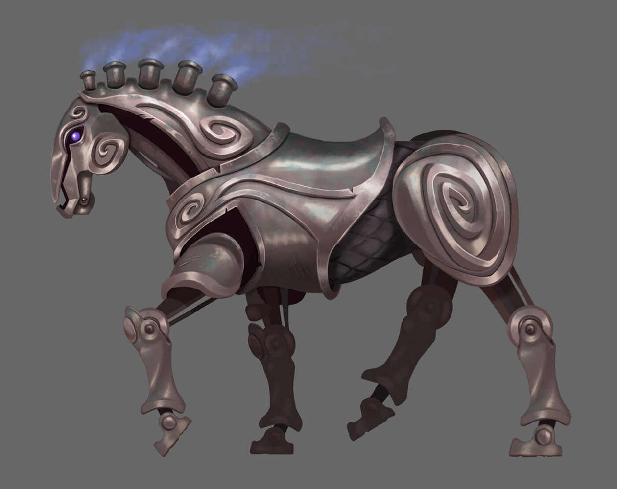 Automaton Horse Art from Immortals Fenyx Rising