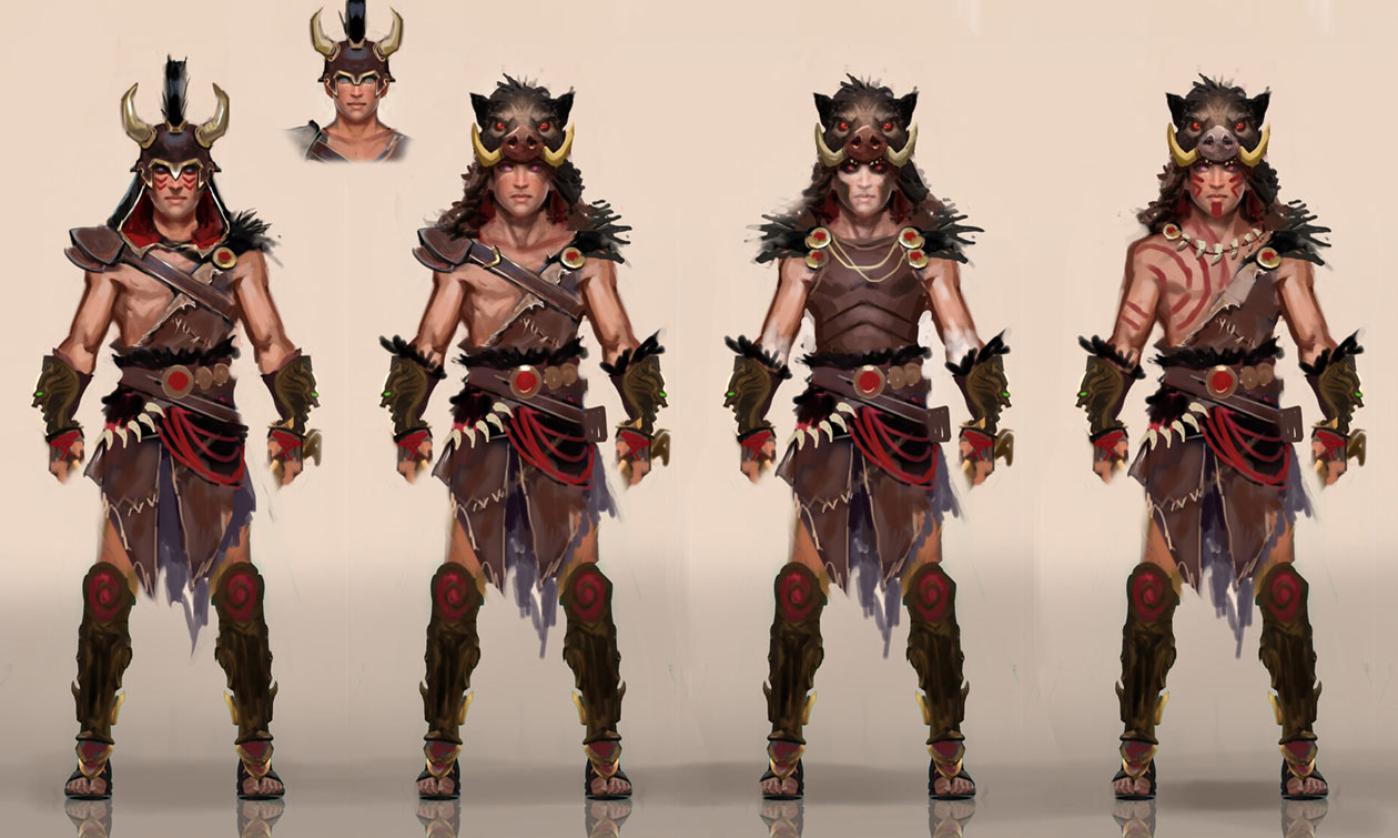 Boar Armor Concept Art from Immortals Fenyx Rising