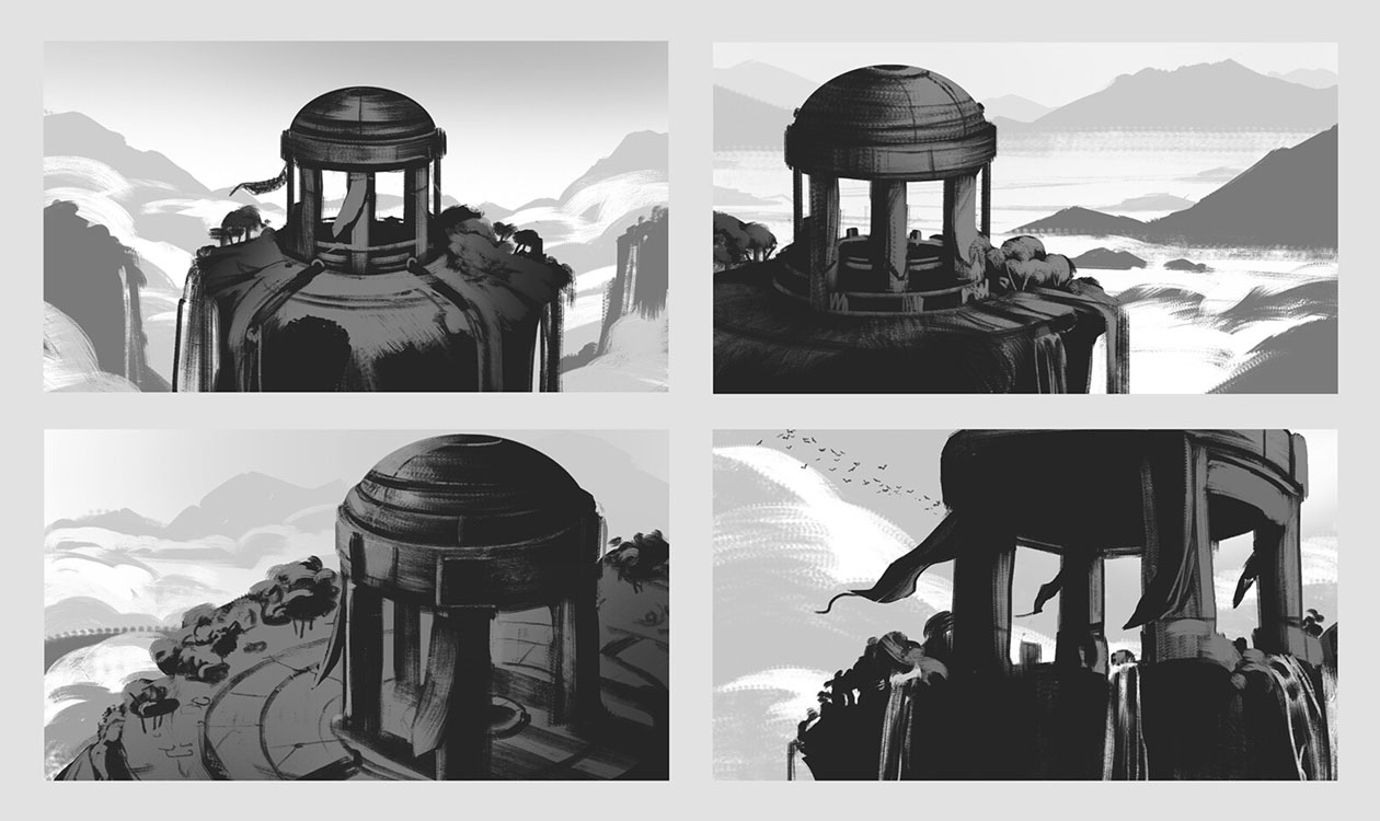 Hall of Gods Concept Art from Immortals Fenyx Rising