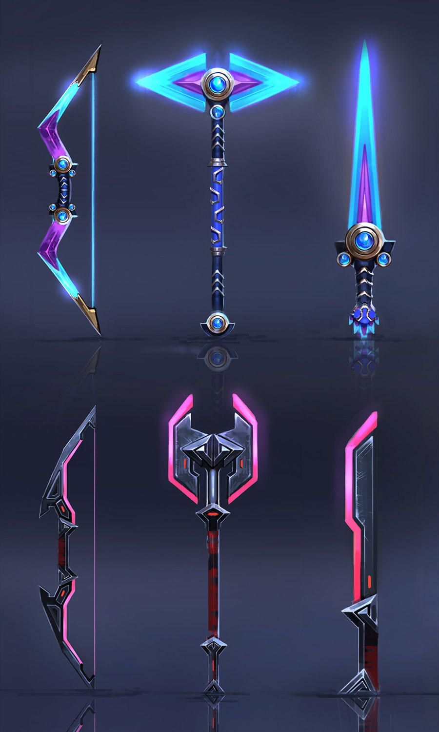 Harpy and Spartan Weapons Art from Immortals Fenyx Rising