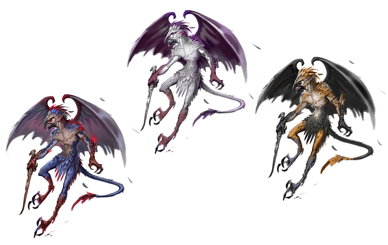 Harpy Concept Art from Immortals Fenyx Rising