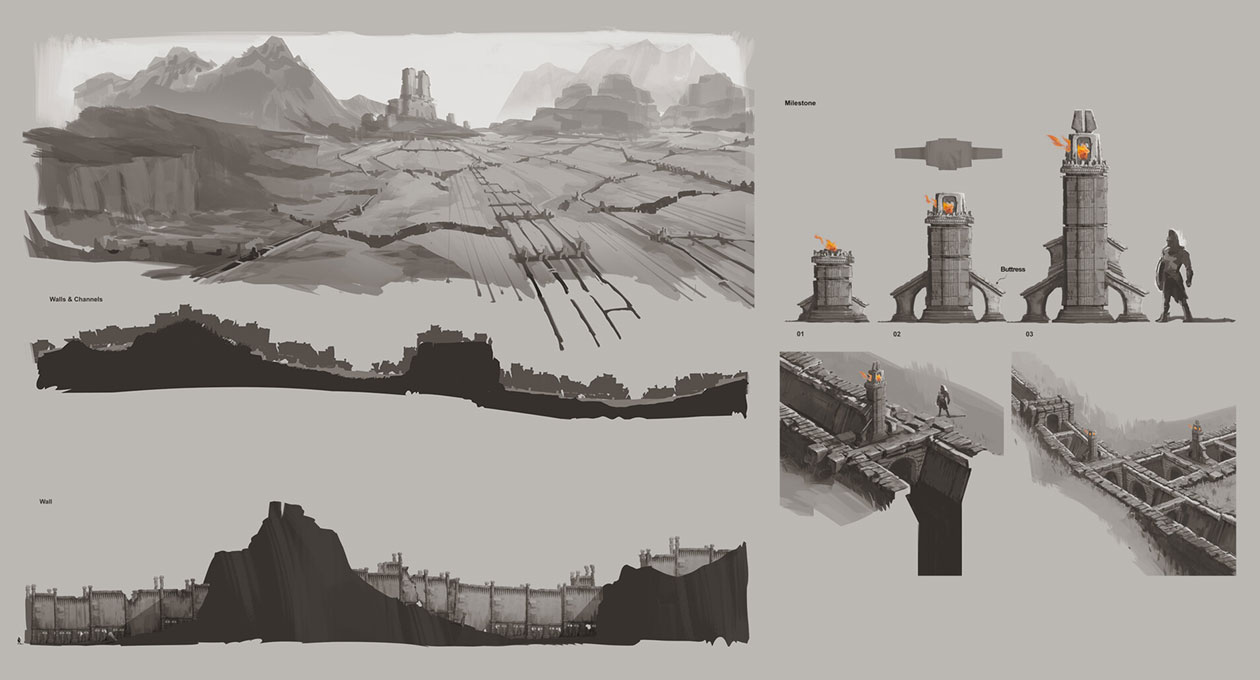 Hephaistos Region Facilities Channel Wall Art from Immortals Fenyx Rising
