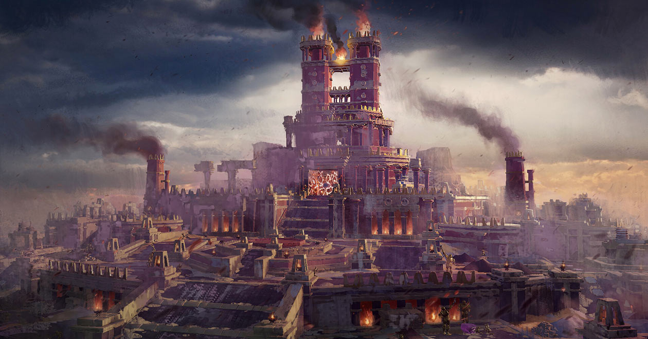 Hephaistos Region Forge Art from Immortals Fenyx Rising