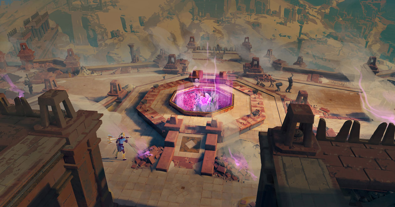 Hephaistos Region God Rift Art from Immortals Fenyx Rising