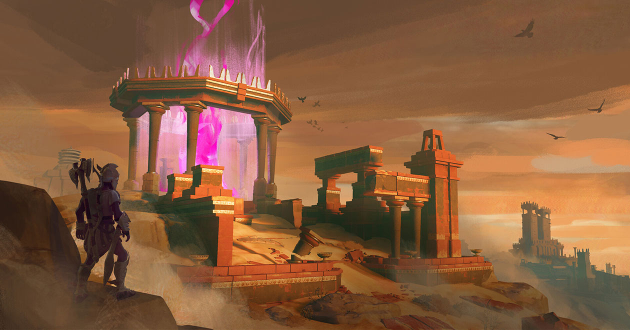 Hephaistos Region Ruin Art from Immortals Fenyx Rising