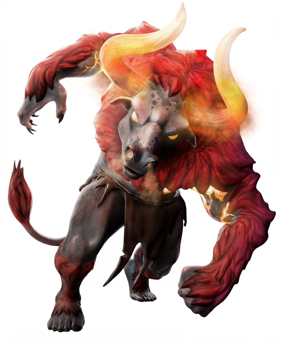 Minotaur Art from Immortals Fenyx Rising