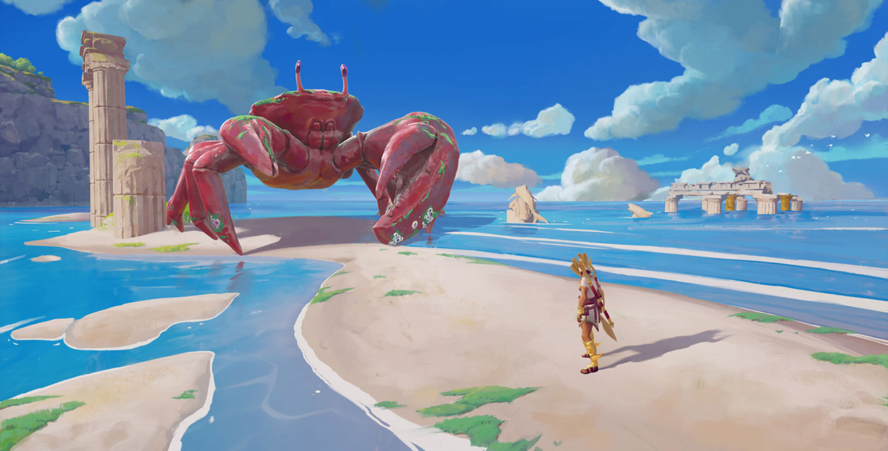 Poseidon Crab Art from Immortals Fenyx Rising