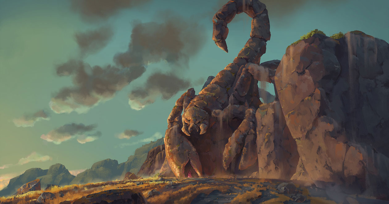 Scorpion Rock Art from Immortals Fenyx Rising