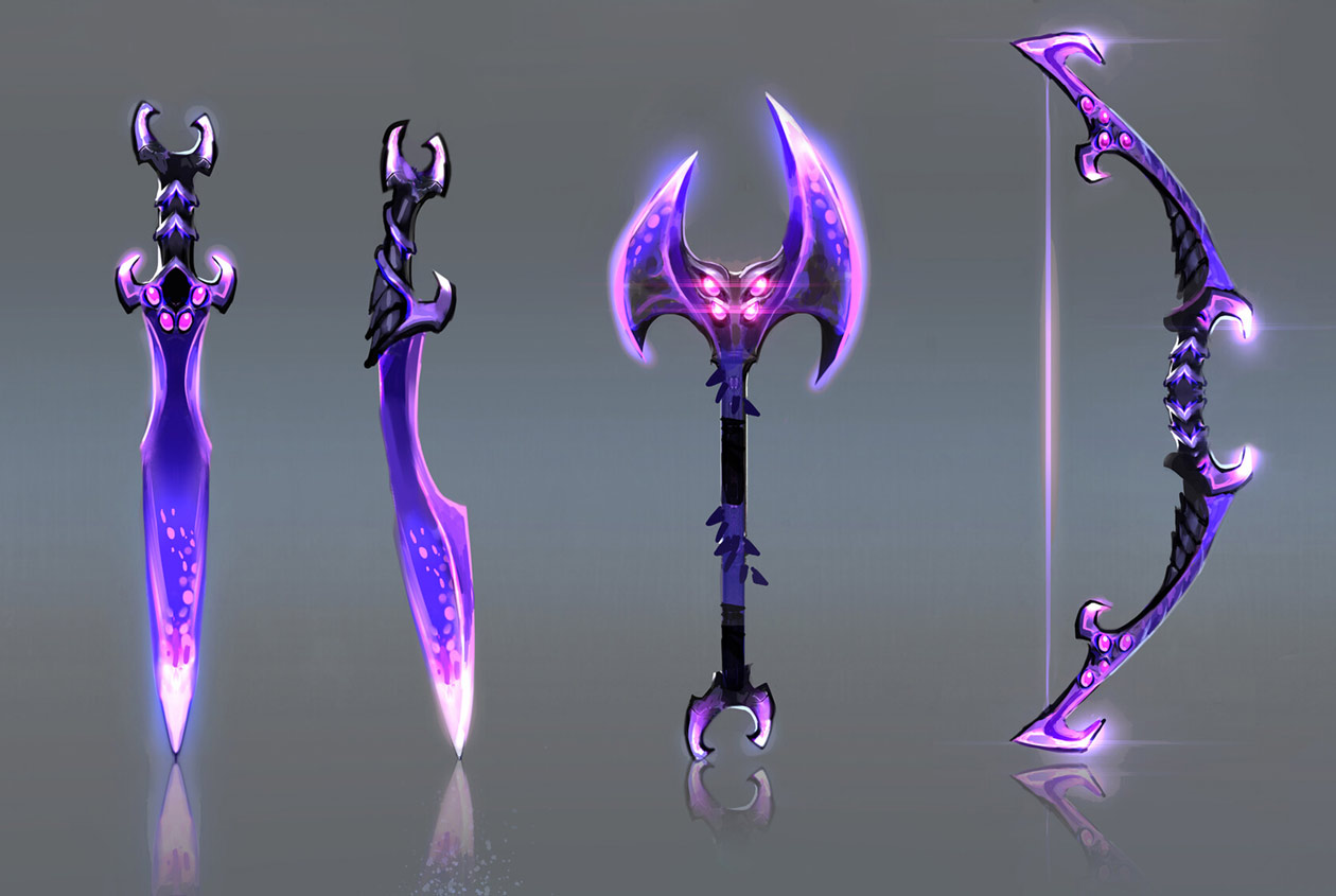 Typhon Weapons Art from Immortals Fenyx Rising