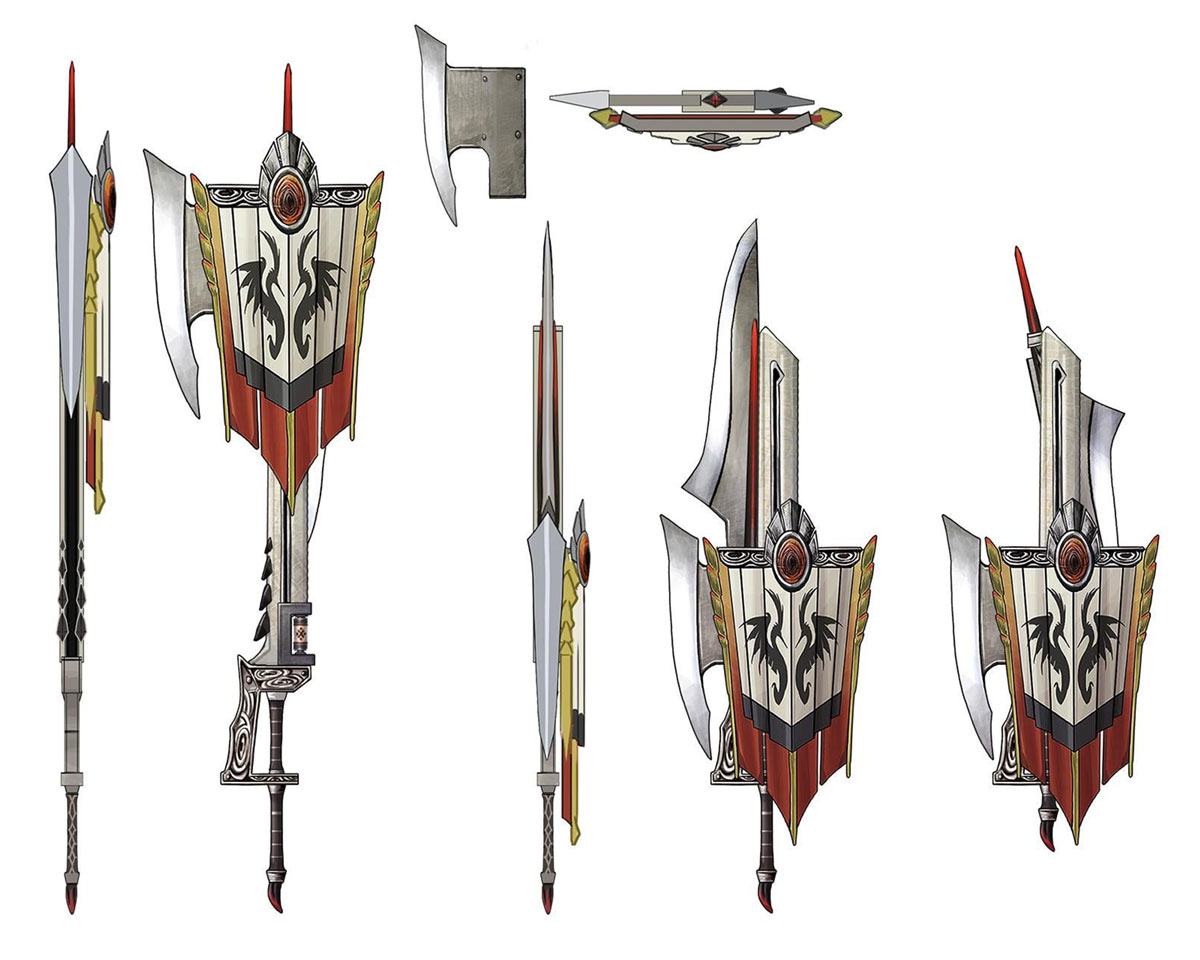 Aknosom Switch Axe Art from Monster Hunter Rise