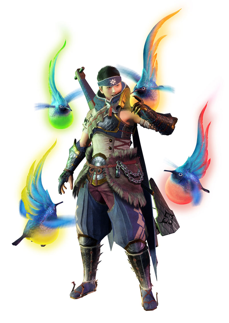 Endemic Life, Spiribird Art from Monster Hunter Rise