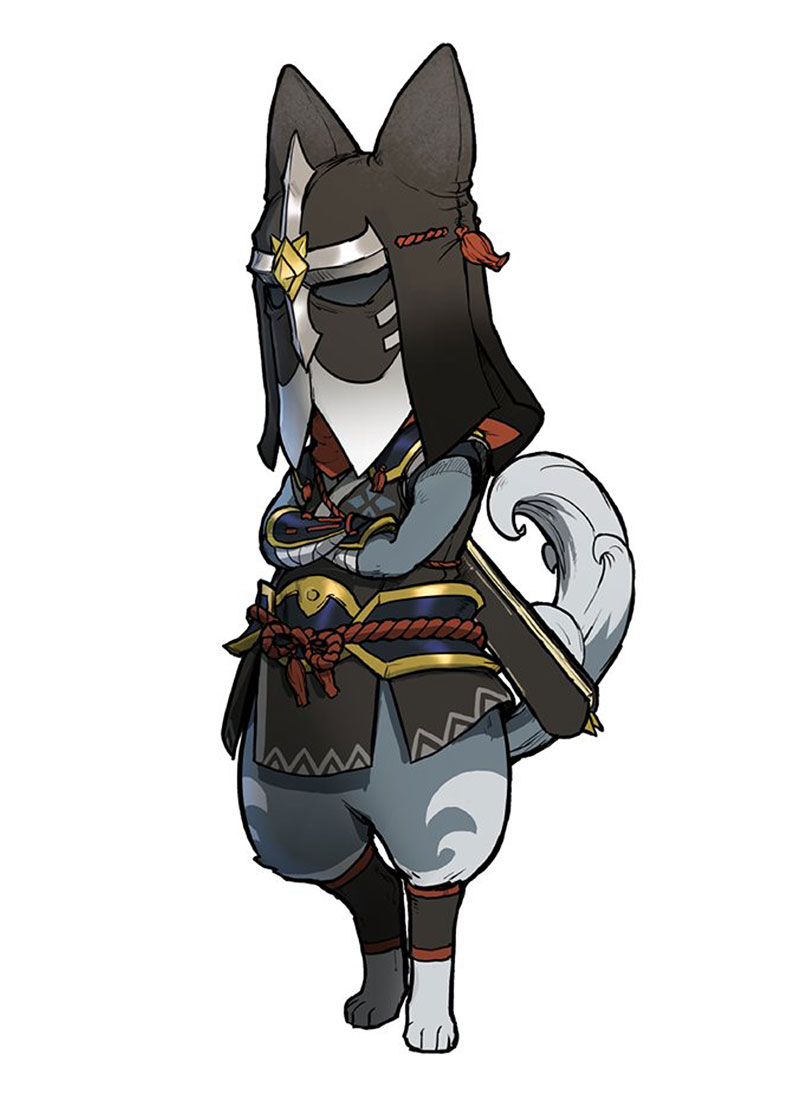 Felyne Chief Kogarashi Art from Monster Hunter Rise