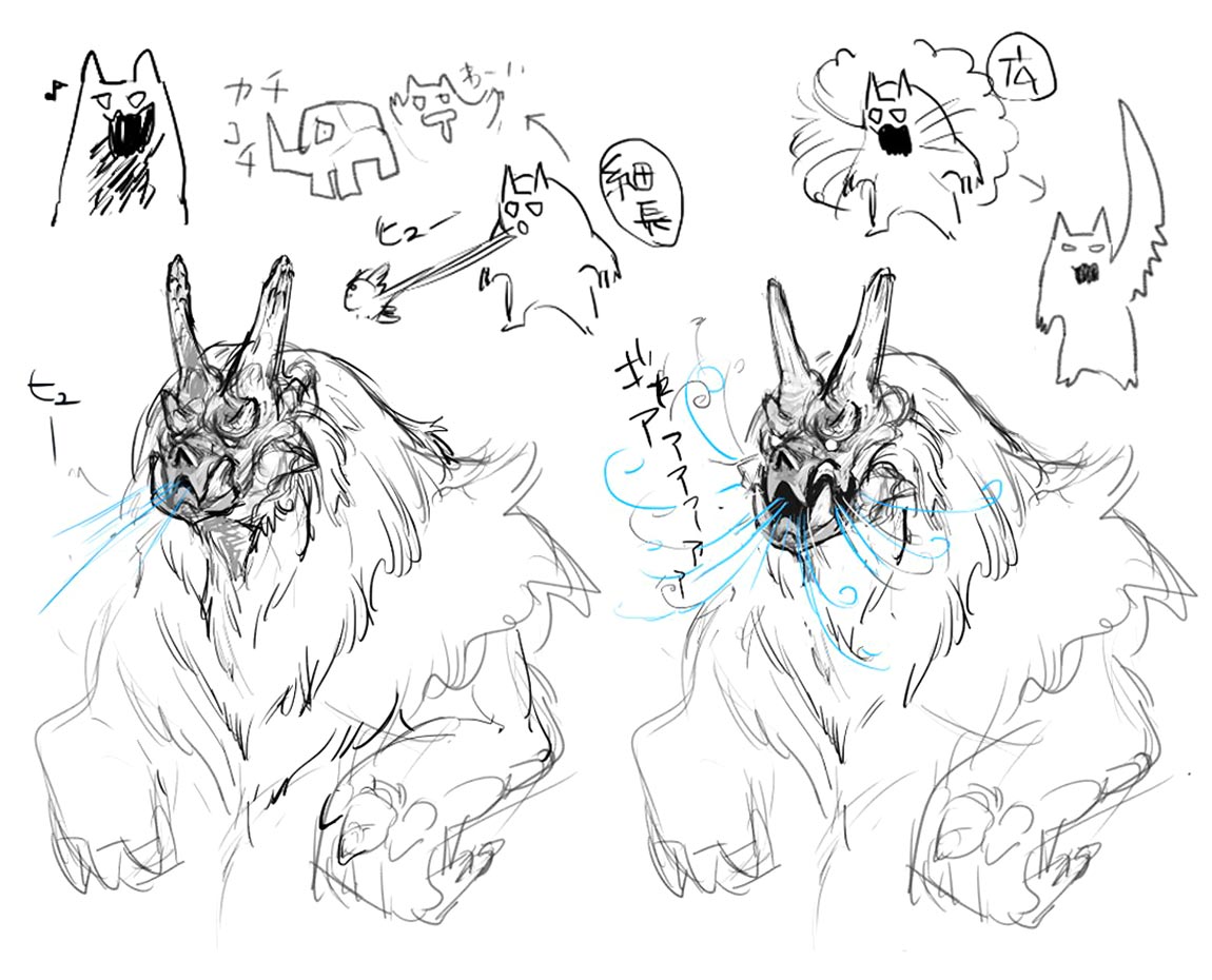 Goss Harag Sketches from Monster Hunter Rise