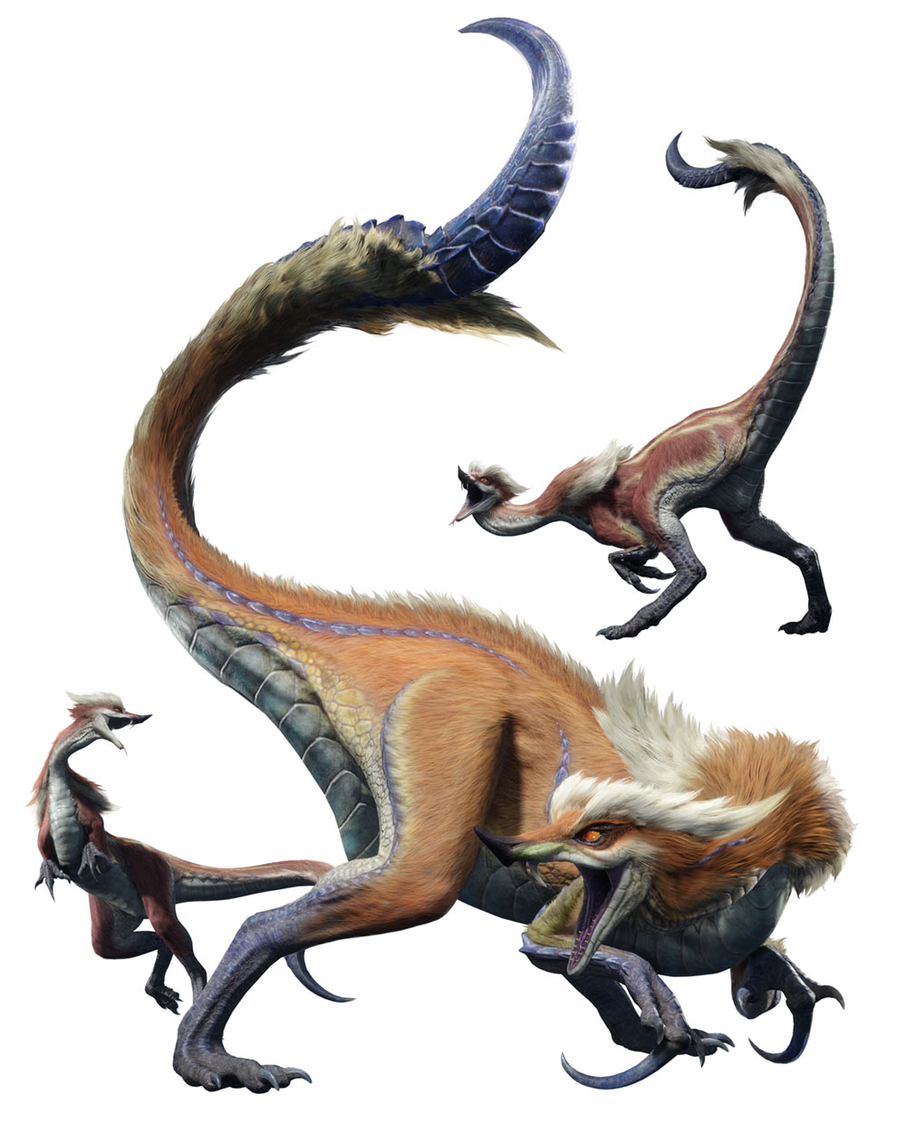 Great Izuchi and Smaller Izuchi Art from Monster Hunter Rise