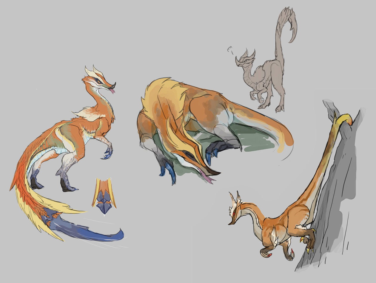 Great Izuchi Concepts from Monster Hunter Rise