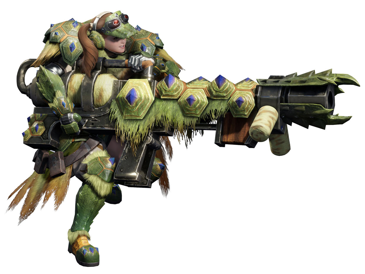 Heavy Bowgun Female Art from Monster Hunter Rise