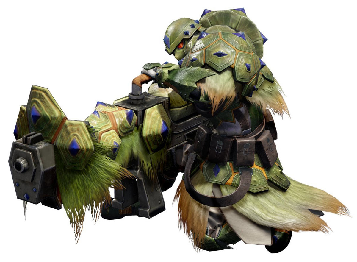 Heavy Bowgun Male Art from Monster Hunter Rise