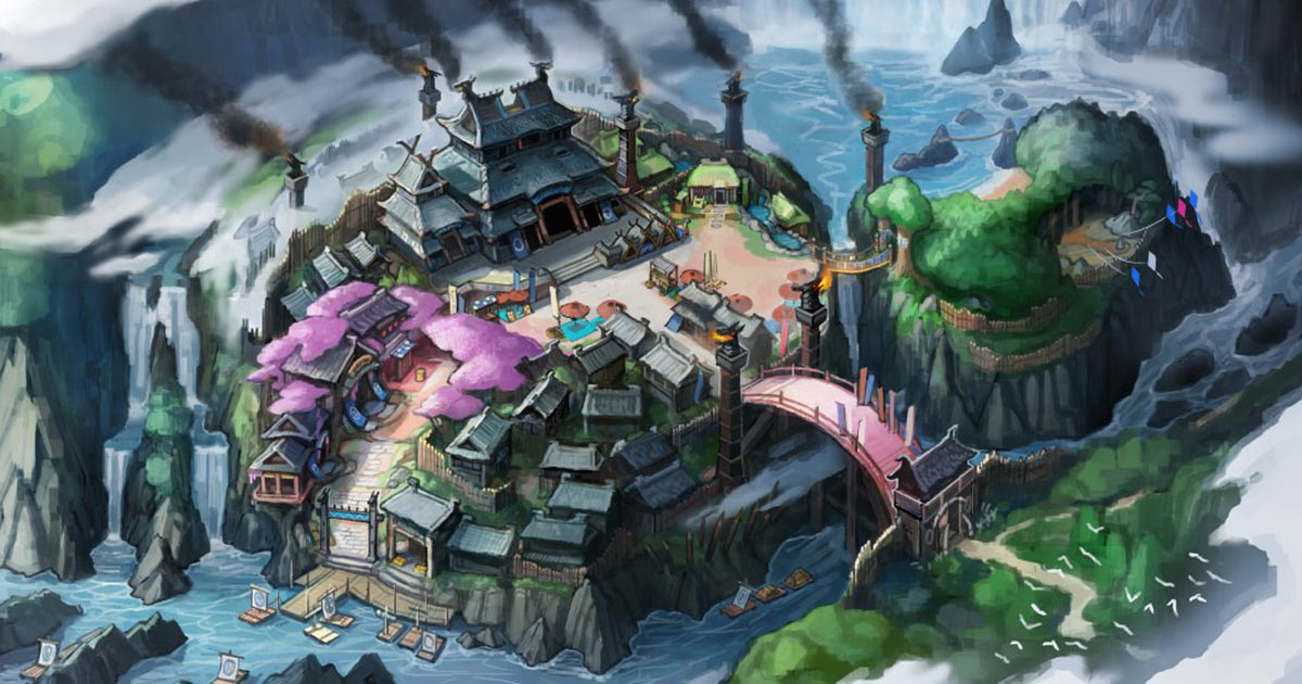 Kamura Village Concept Art from Monster Hunter Rise