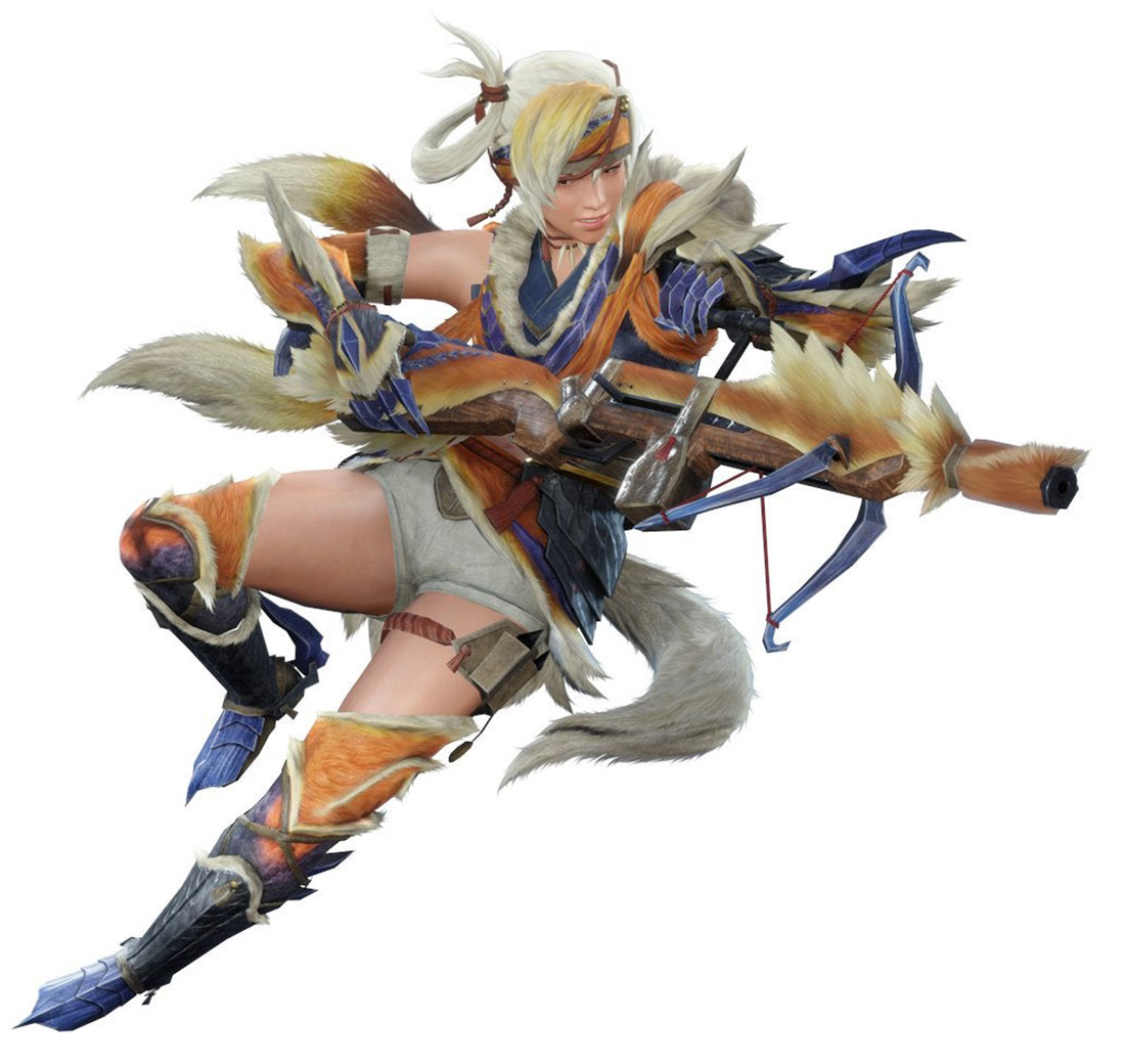 Light Bowgun Female Art from Monster Hunter Rise