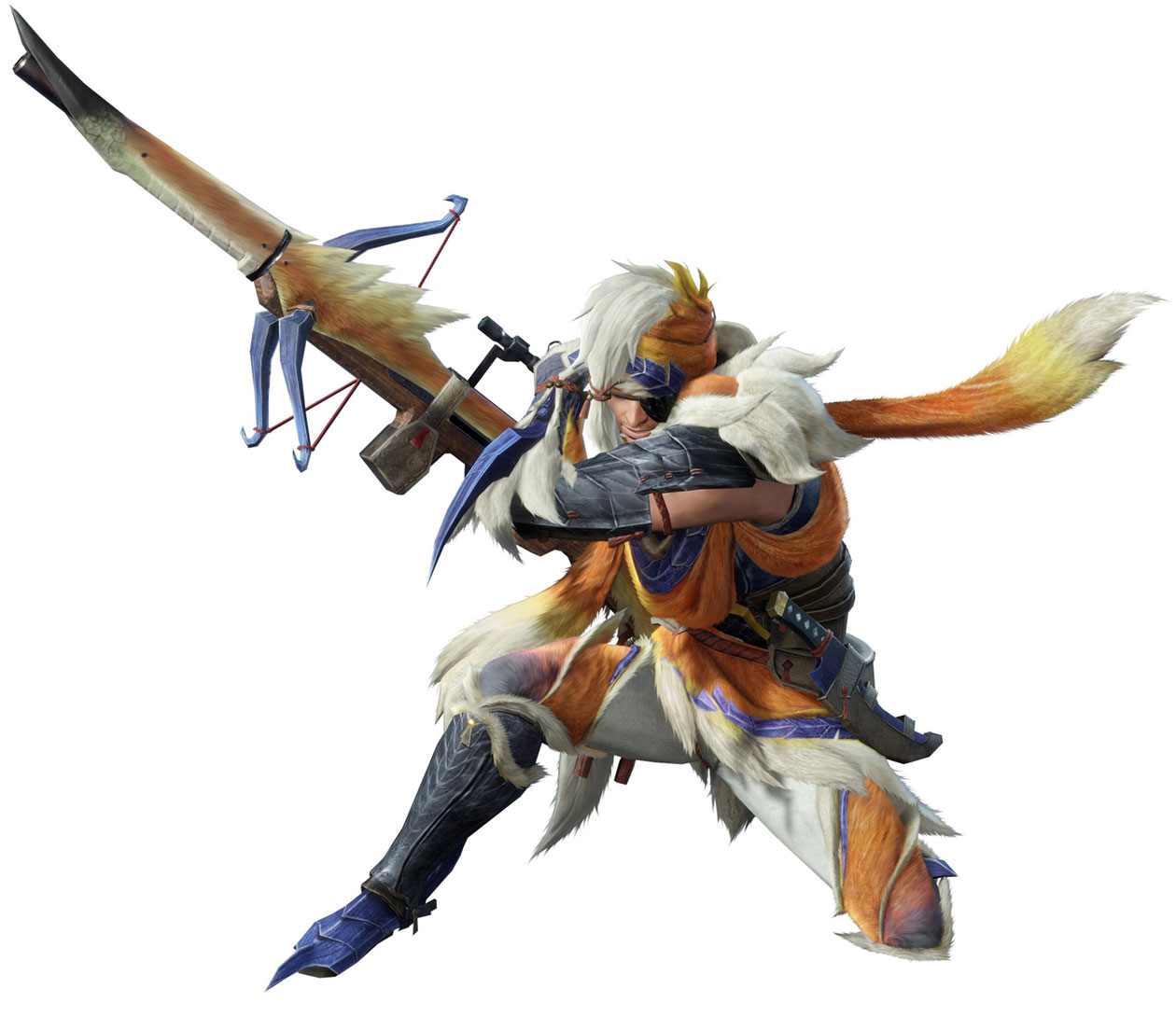 Light Bowgun Male Art from Monster Hunter Rise