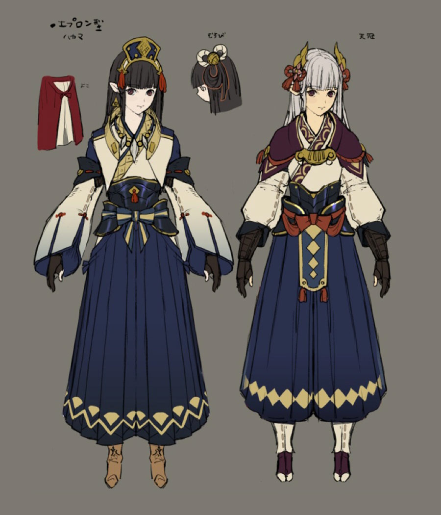 Minoto Costume Design Art from Monster Hunter Rise