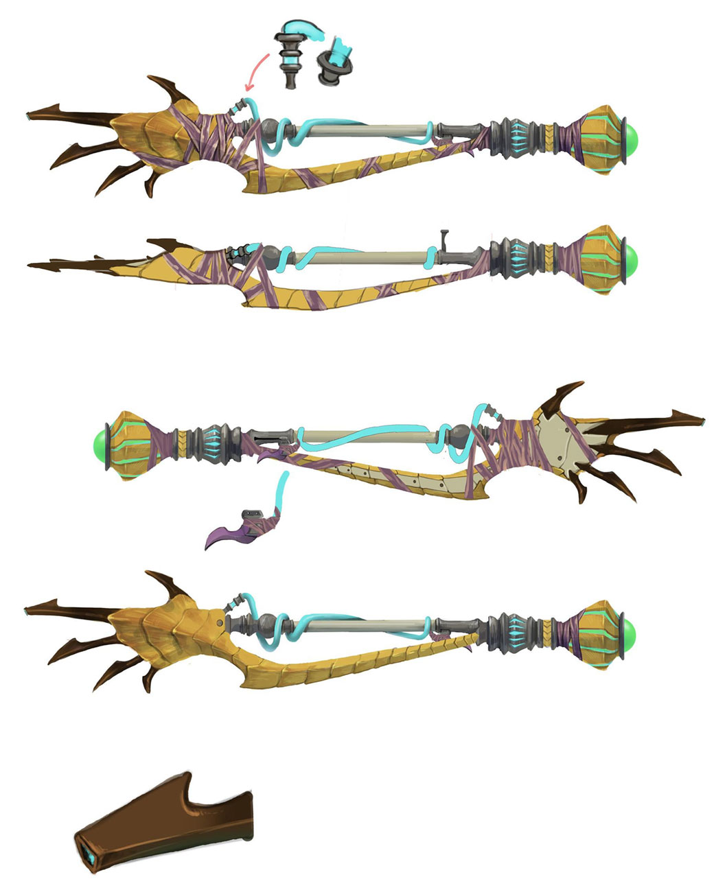 Somnacanth Insect Glaive Art from Monster Hunter Rise