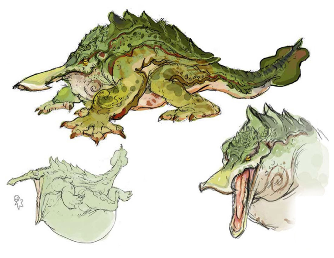 Tetranadon Early Design from Monster Hunter Rise