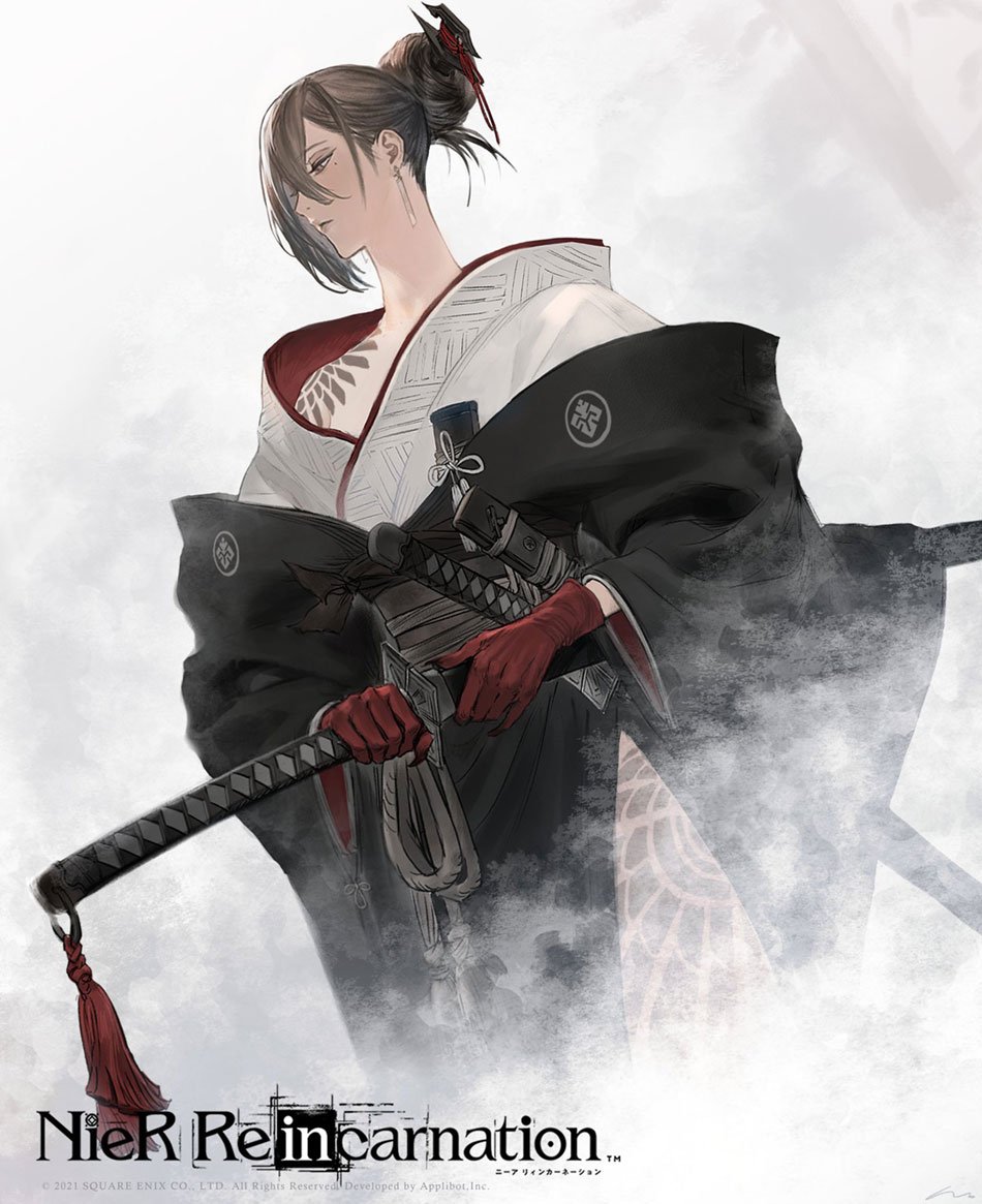 10 Million Downloads Illustration by Coconut Sabl&eacute; from NieR Reincarnation