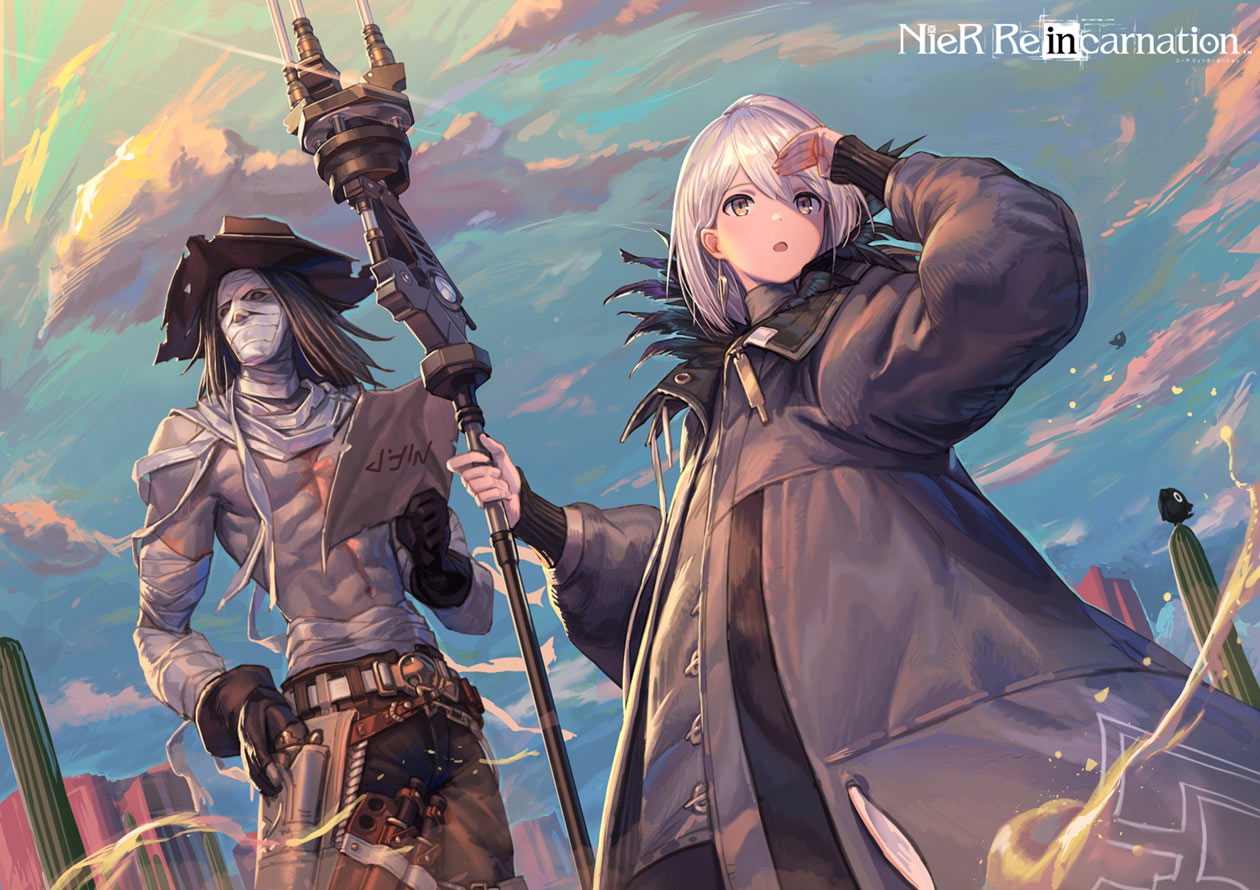 10 Million Downloads Illustration by Gesoking from NieR Reincarnation
