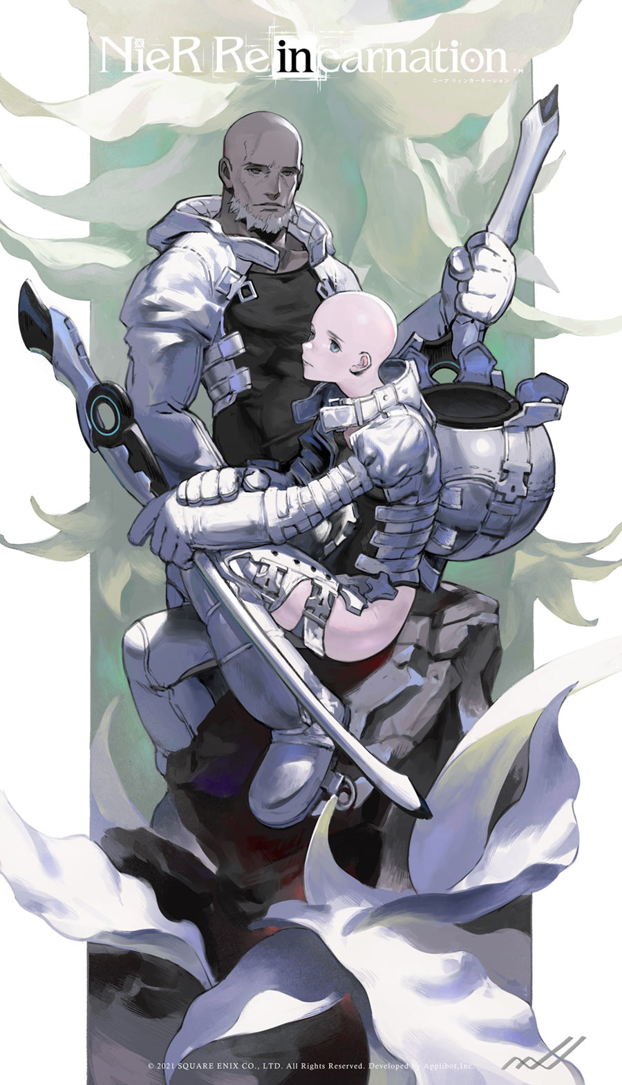 10 Million Downloads Illustration by Naji Yanagida from NieR Reincarnation