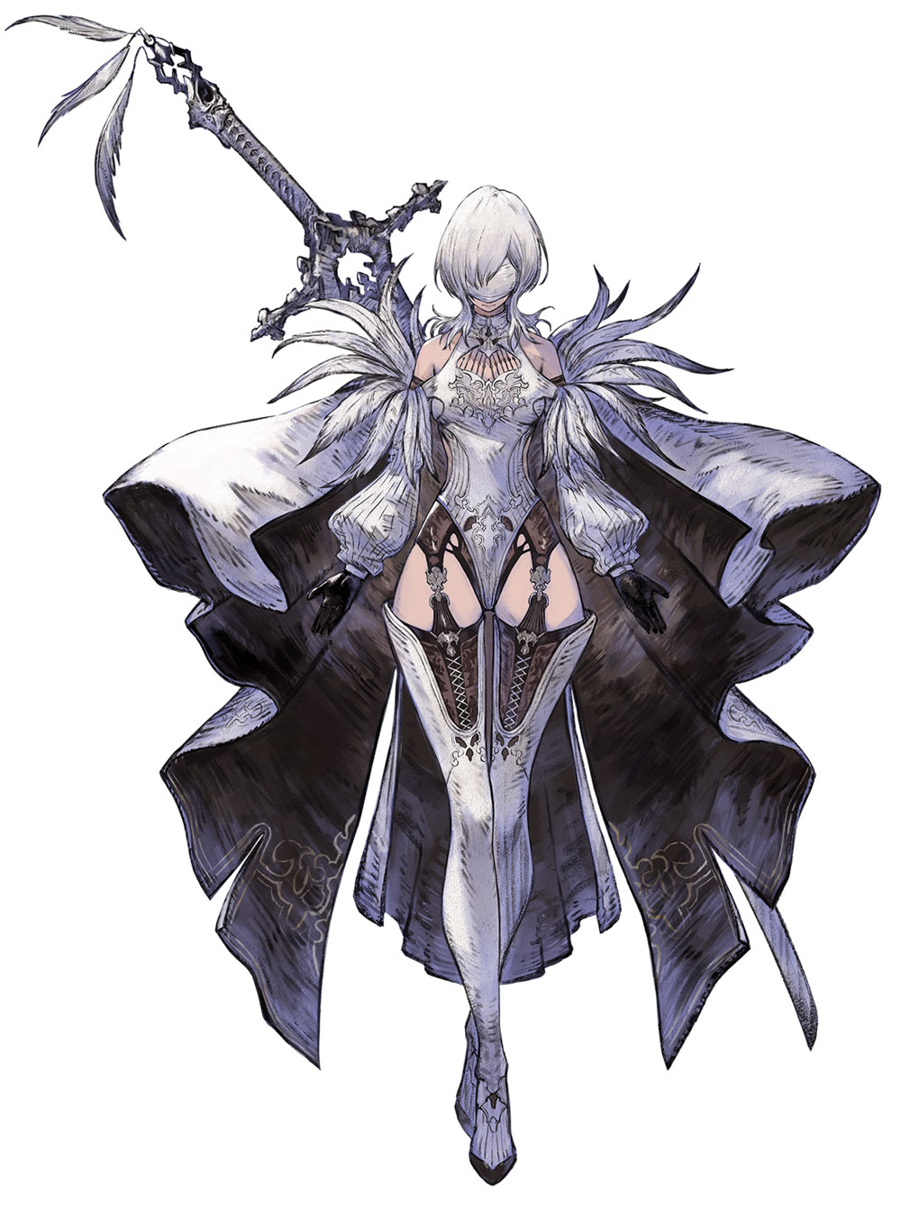 10H, Reborn Warden Art from NieR Reincarnation