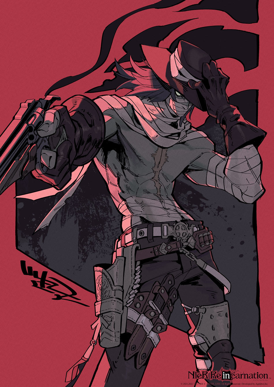 1st Anniversary Illustration by Gekitetz from NieR Reincarnation
