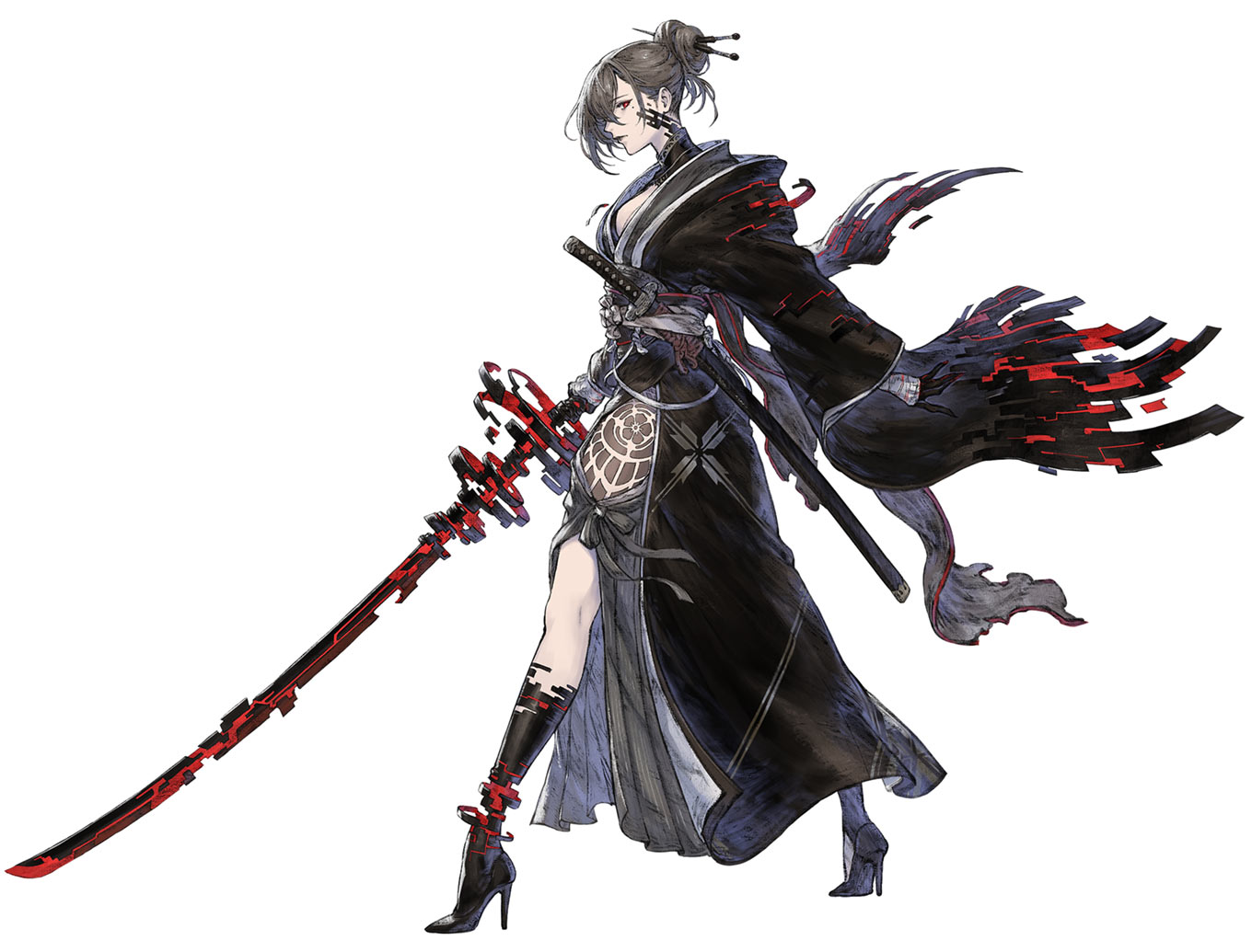 Akeha, Abyssal Assassin Art from NieR Reincarnation