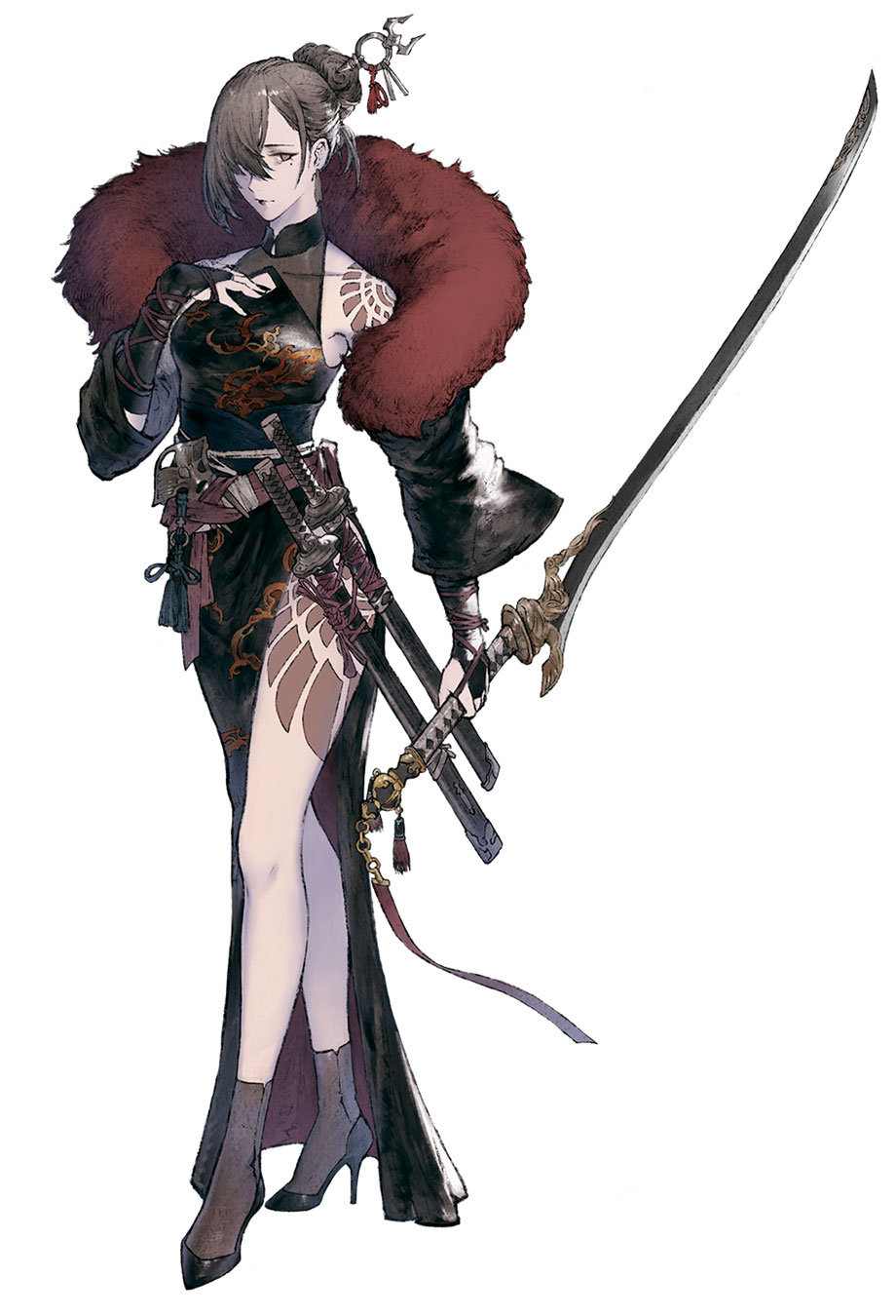 Akeha, Bloody Assassin Art from NieR Reincarnation