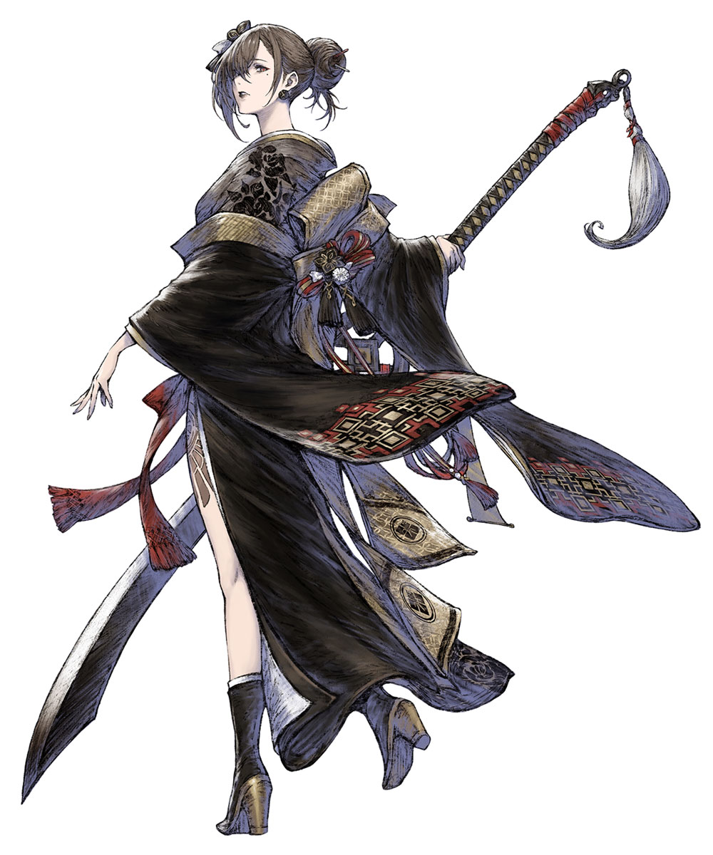 Akeha, New Year's Assassin Art from NieR Reincarnation