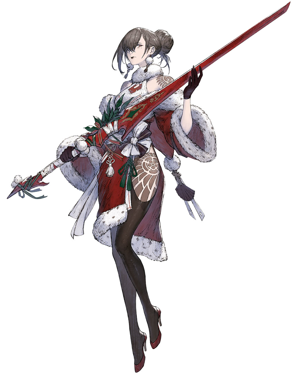 Akeha, Yuletide Assassin Art from NieR Reincarnation