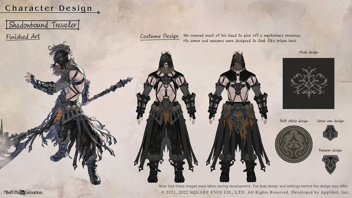 Argo, Shadowbound Traveler Concept Art from NieR Reincarnation
