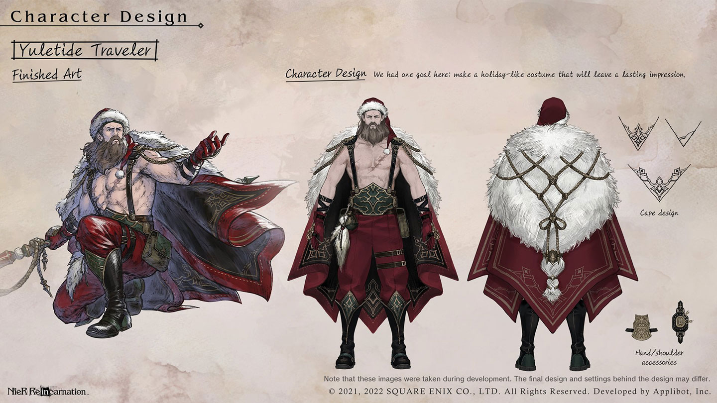 Argo, Yuletide Traveler Concept Art from NieR Reincarnation