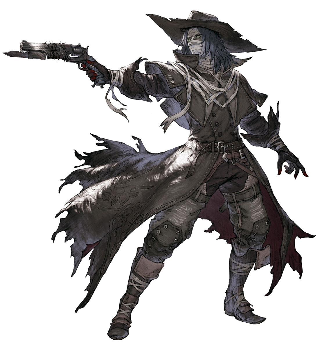 Dimos, Abstract Gunman Art from NieR Reincarnation
