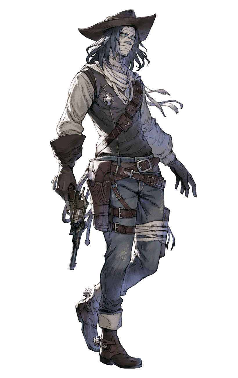 Dimos, Dissenting Gunman Art from NieR Reincarnation
