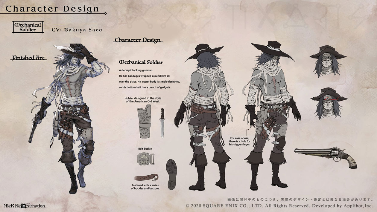 Dimos Concept Art from NieR Reincarnation