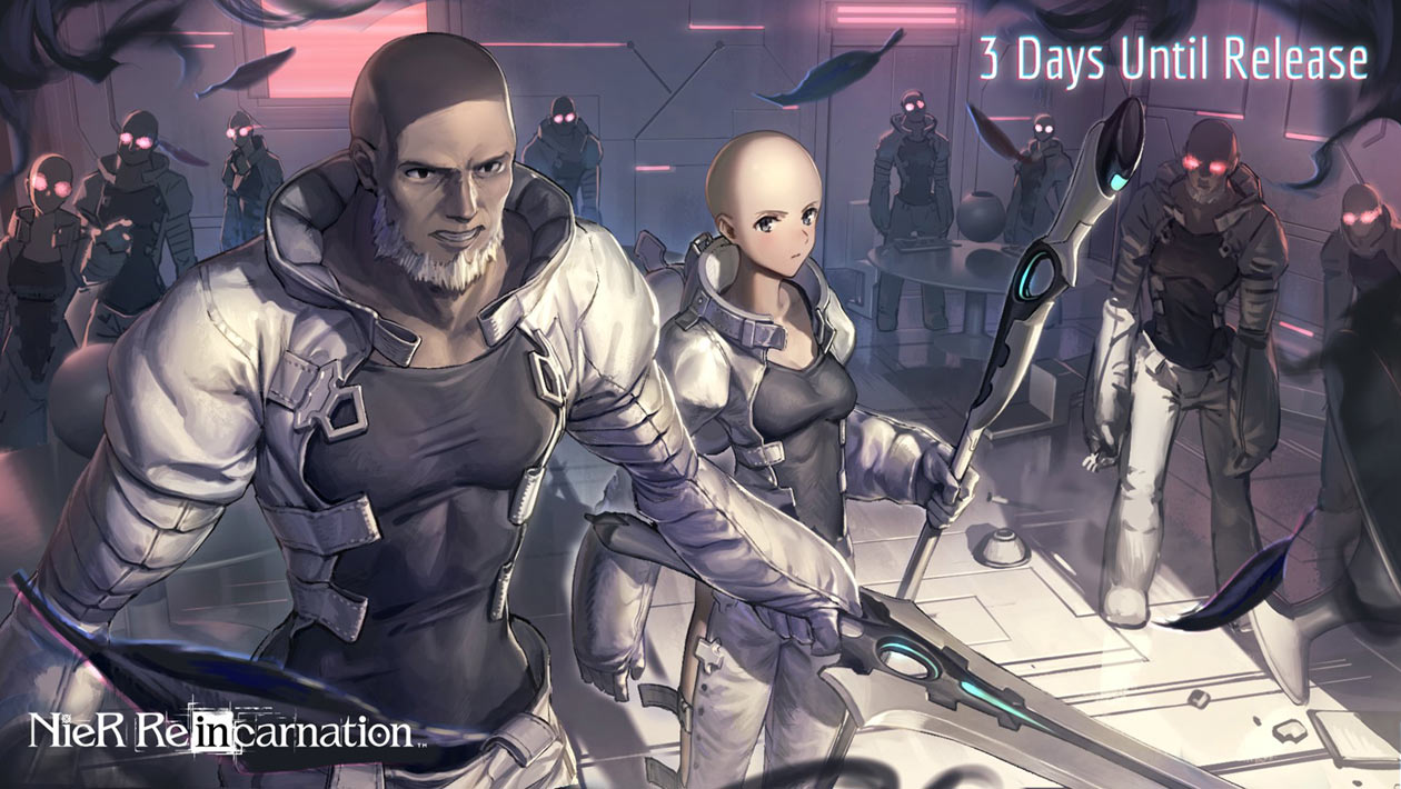 EN Release Countdown 3 Days Art from NieR Reincarnation