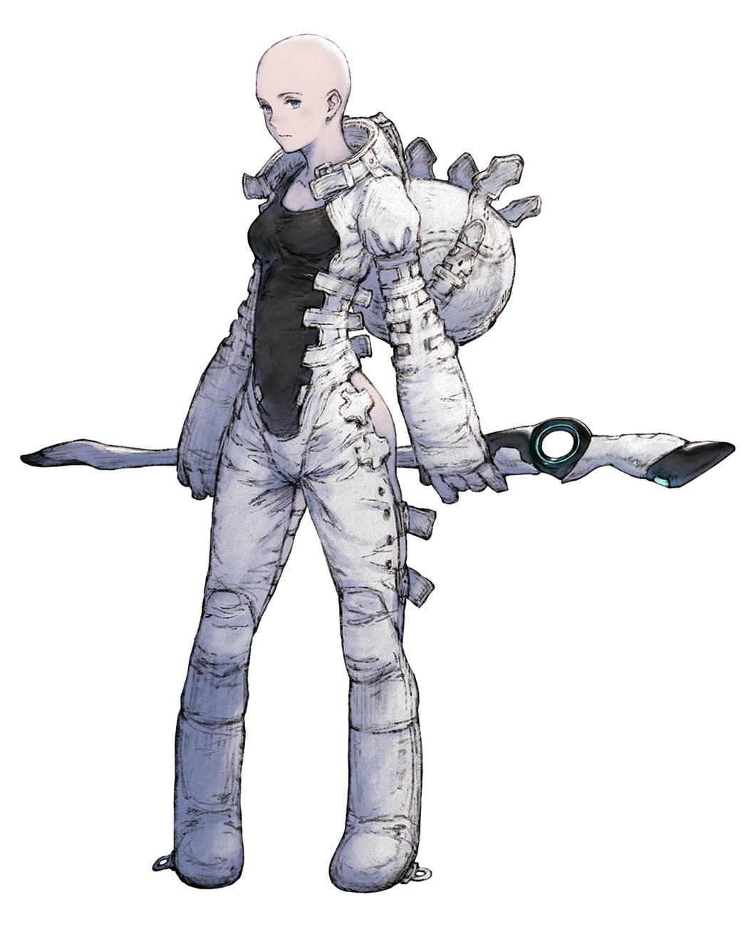 F66x, the Woman in White Art from NieR Reincarnation